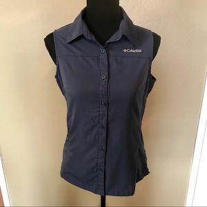 Columbia Omni-Shade Sleeveless Button-down NWOT
